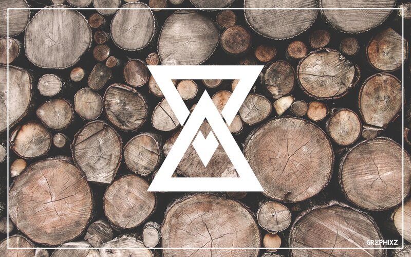 Stacked Wood Logs — Brown