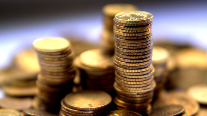 Stacks of Coins — Gold