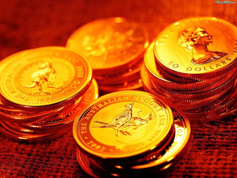 stacks of gold coins