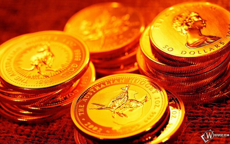 Stacks of Gold Coins — Dramatic