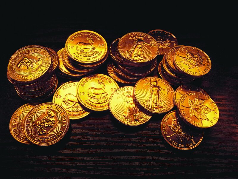 stacks of gold coins
