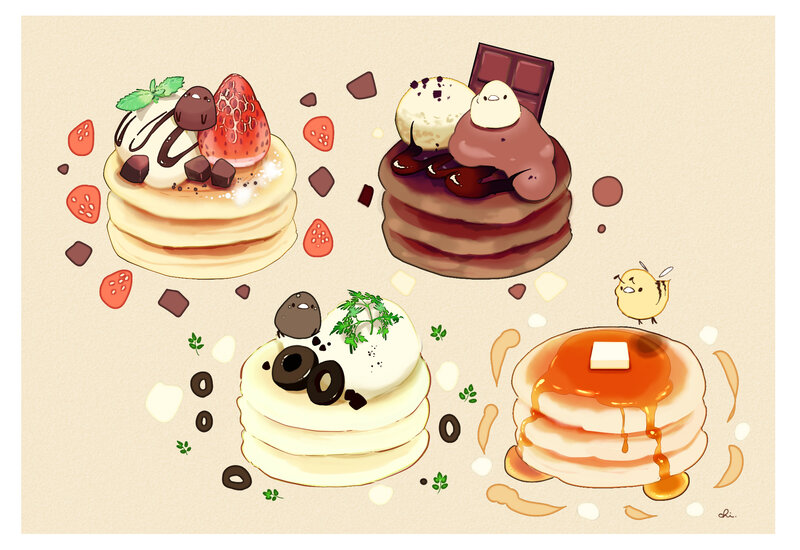 Stacks of Pancakes