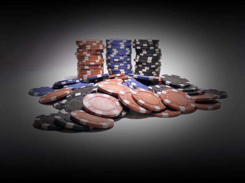 stacks of poker chips