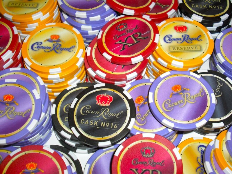 Stacks of Poker Chips — Purple