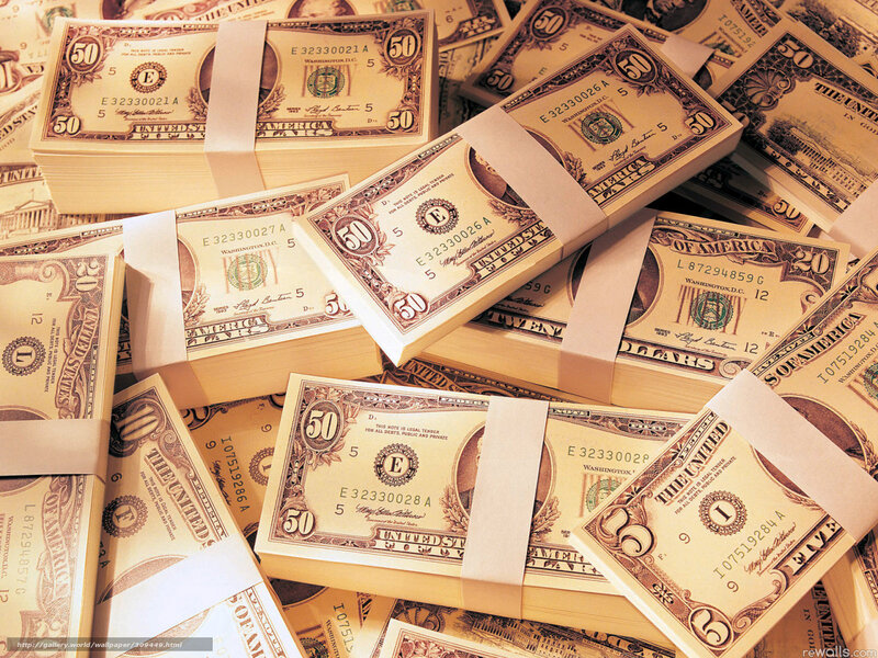 Stacks of US fifty-dollar bills