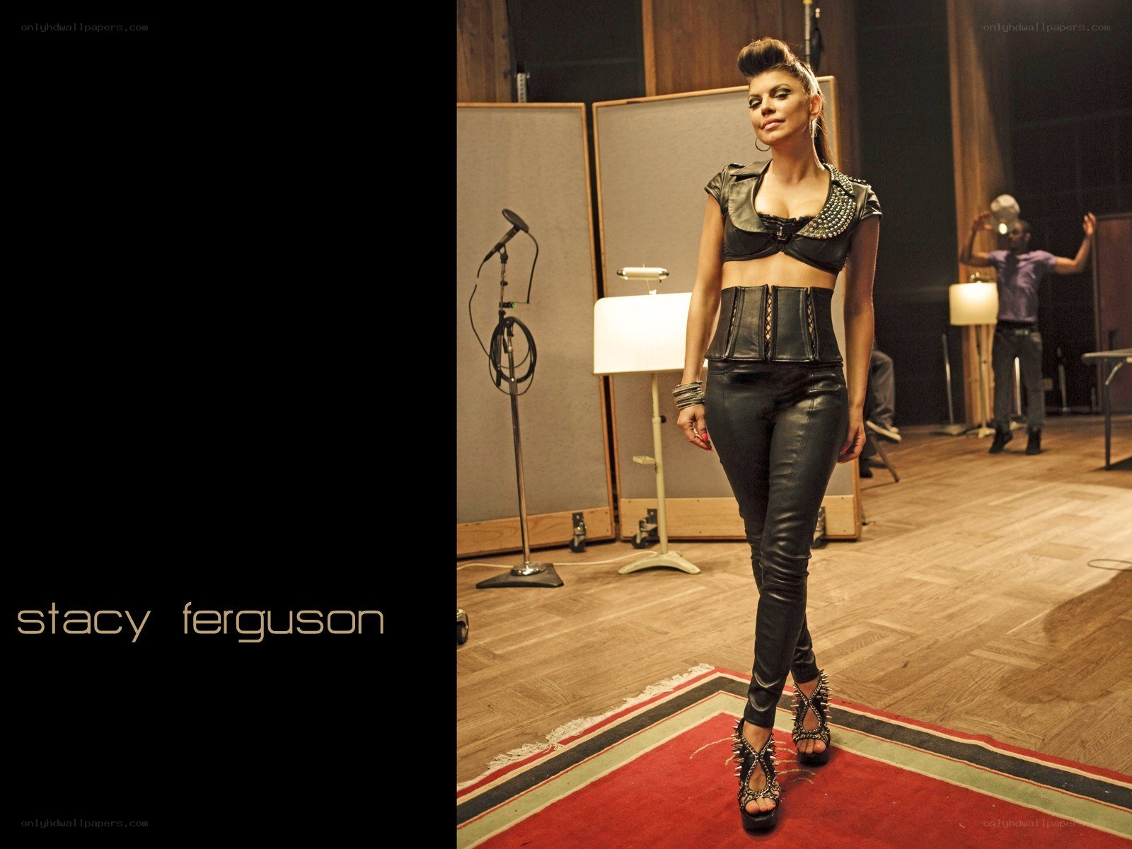 Stacy Ferguson in a studio