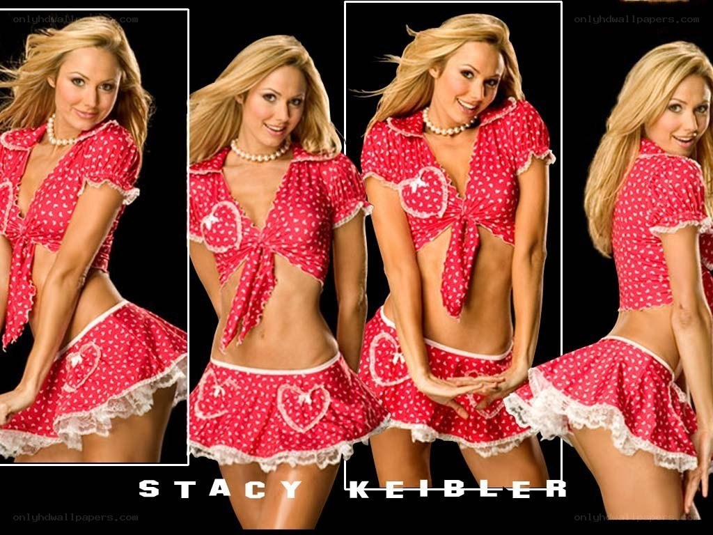 Stacy Keibler in red outfit
