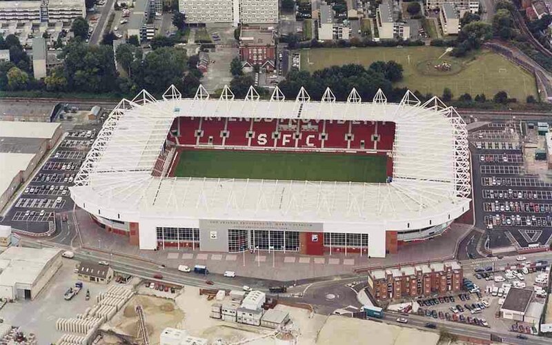 Stadium aerial view