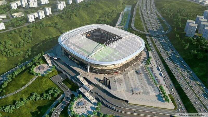 Stadium architectural rendering