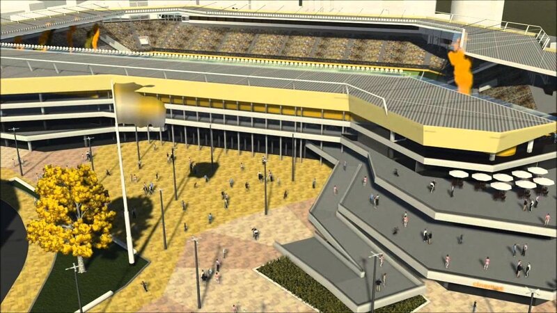Stadium architectural rendering