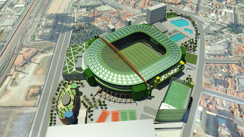 Stadium architectural rendering
