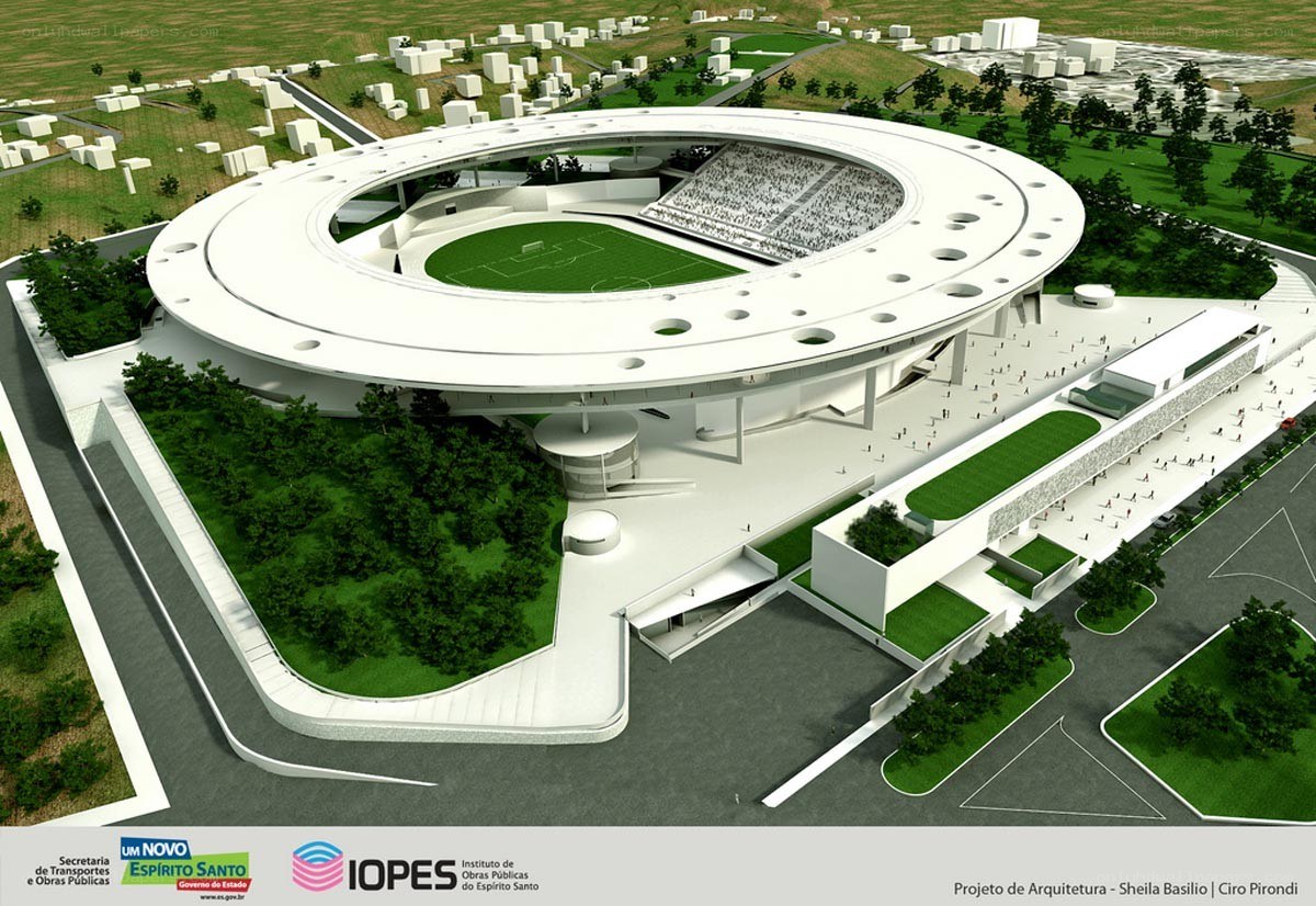 Stadium architectural rendering