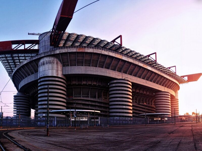 Stadium at Sunset — Gray