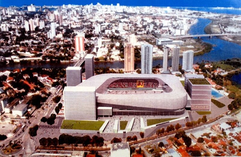 Stadium design in city