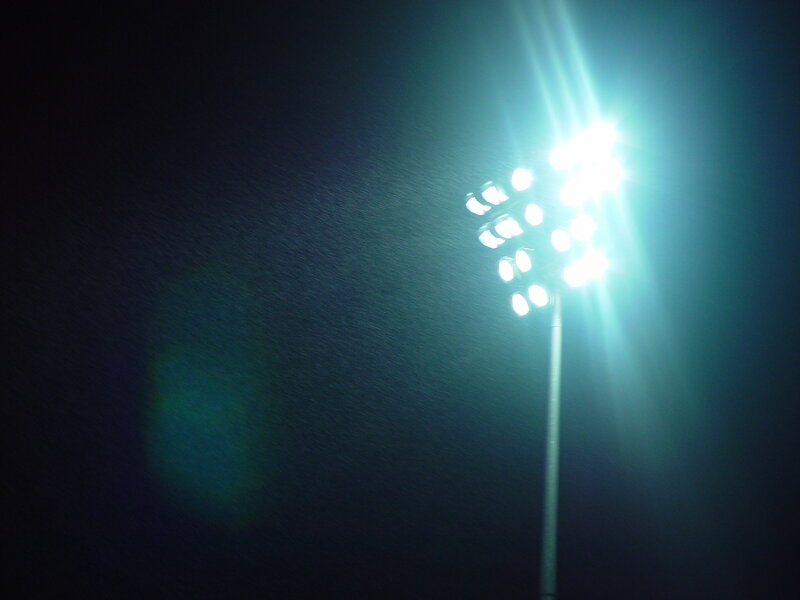 Stadium Light at Night