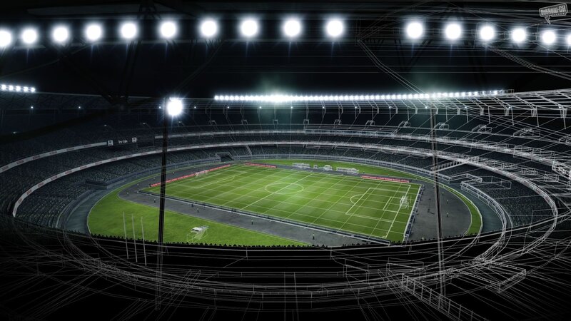 Stadium wireframe rendering