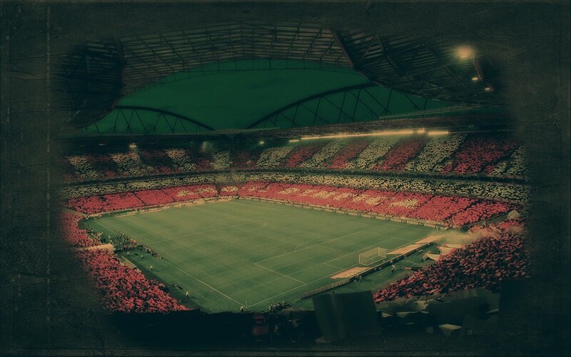 Stadium with crowd display