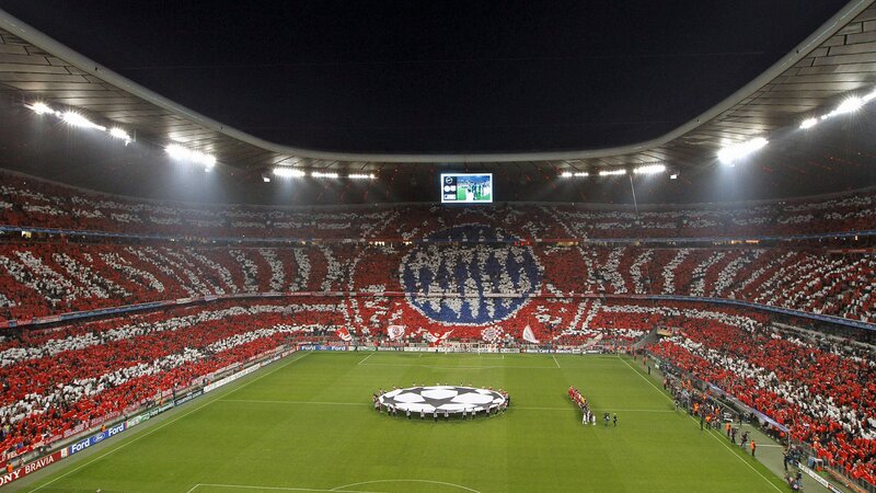 Stadium with fan display