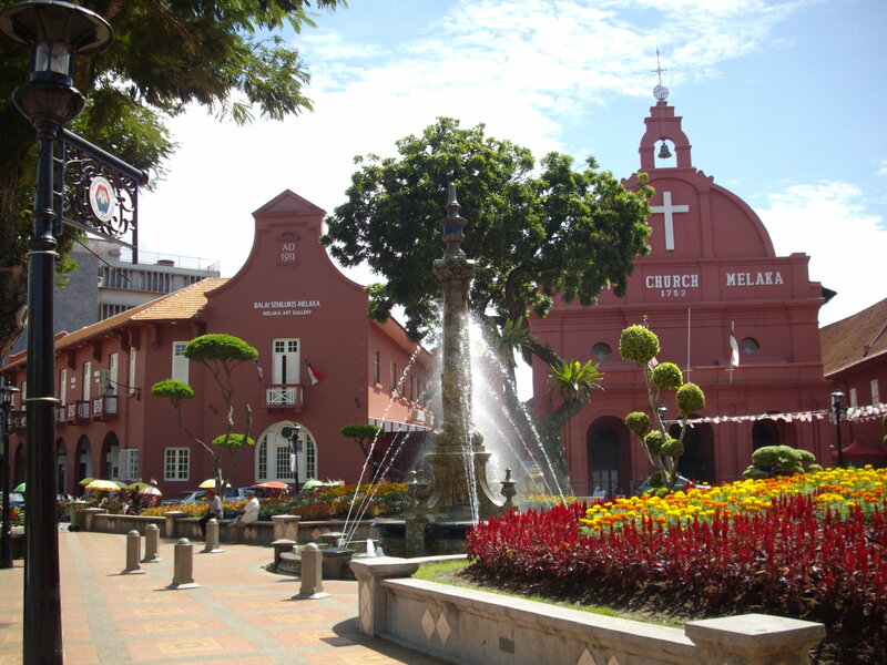 Stadthuys and Christ Church in Malacca