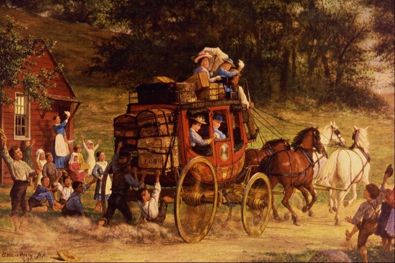 Stagecoach at a Stop