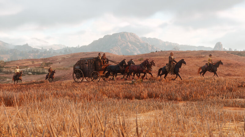 Stagecoach with Riders