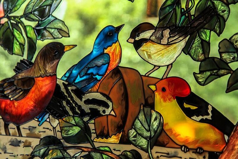 Stained Glass Birds