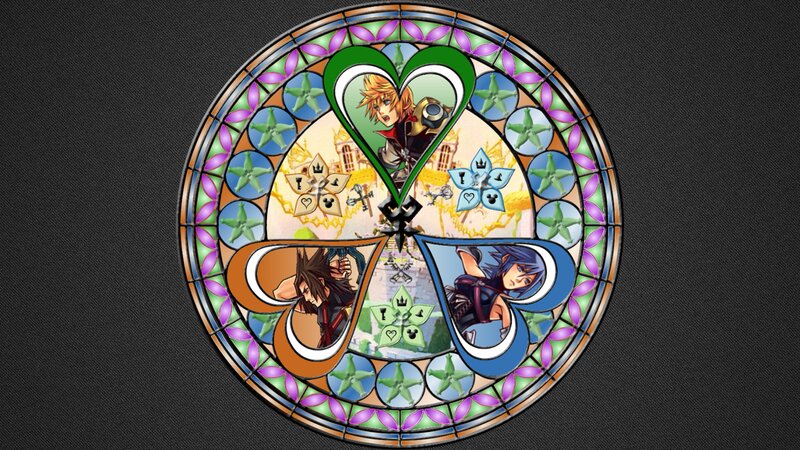 Stained-glass Clock with Characters