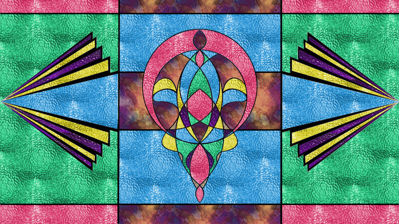 Stained Glass Design — Green