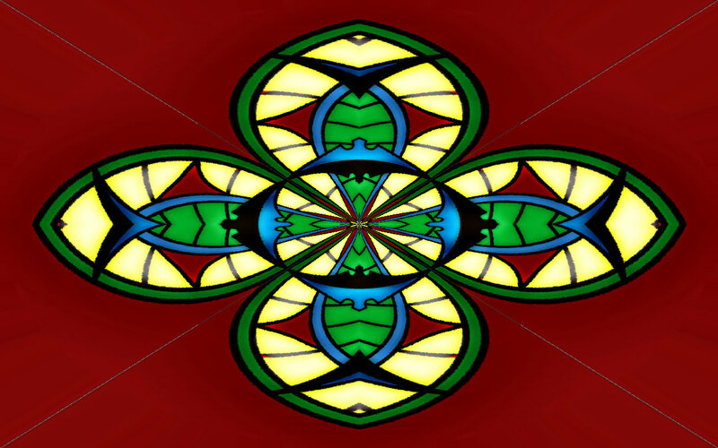 Stained Glass Design — Red