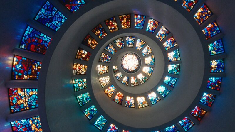 Stained Glass Dome — Blue