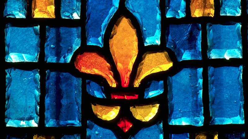Stained Glass Fleur-de-lis