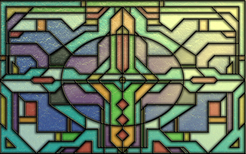 Stained Glass Panel