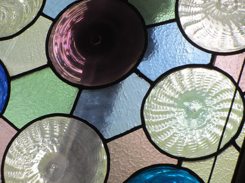 Stained Glass Window — Blue, Calm