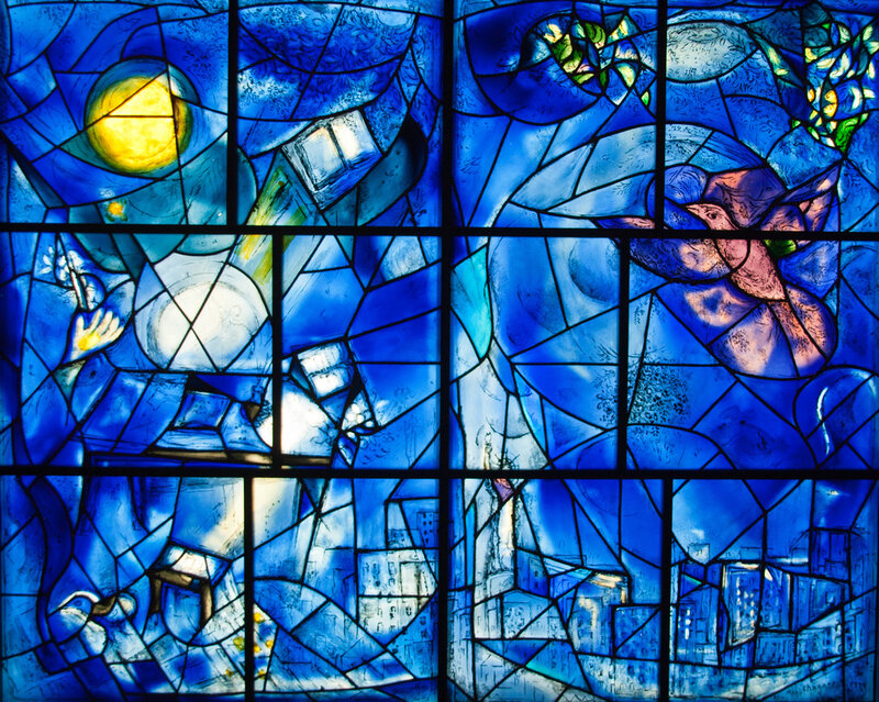 Stained Glass Window — Blue, Dreamy