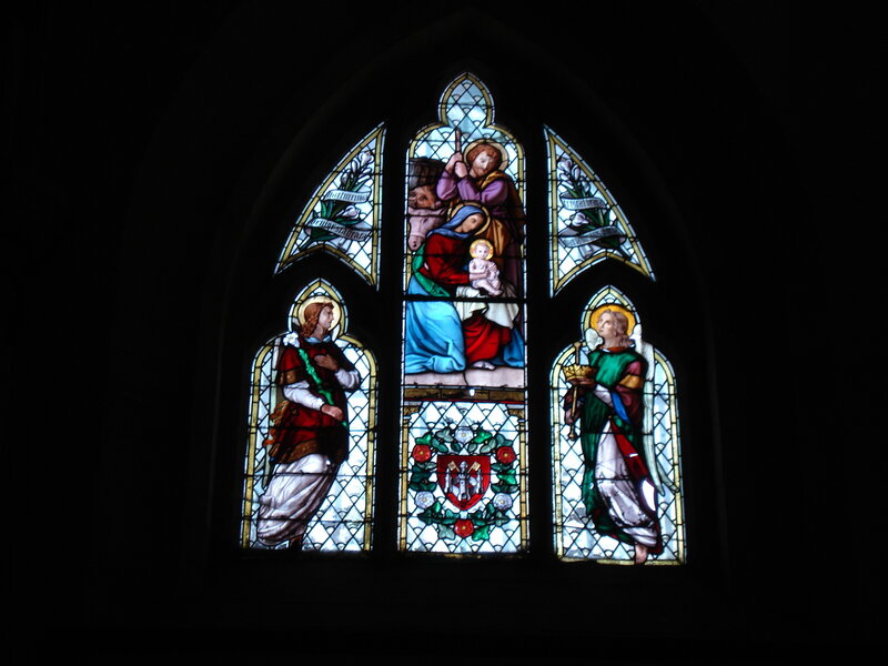 Stained Glass Window — Blue, Serene