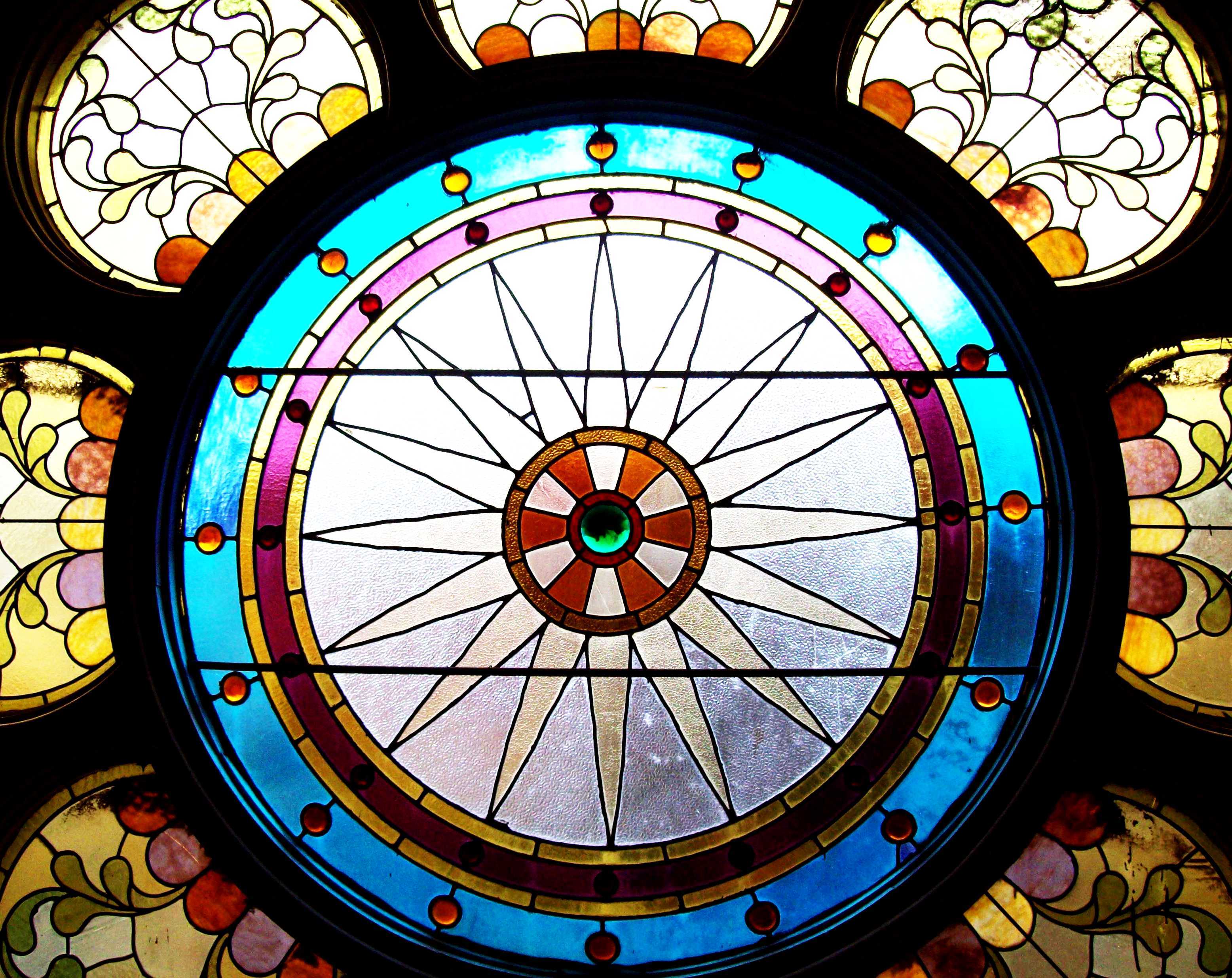 Stained glass window design
