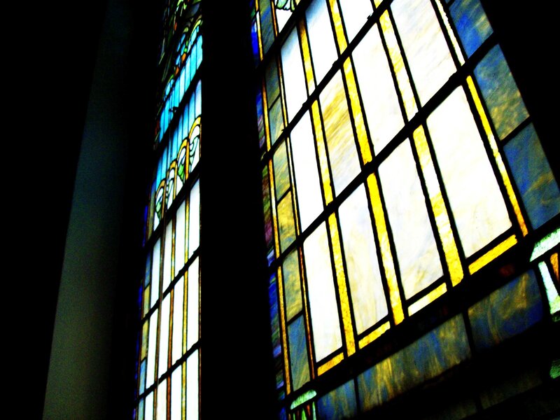 stained glass window detail