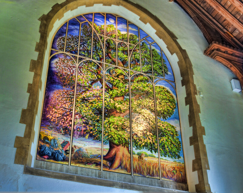 Stained Glass Window — Green