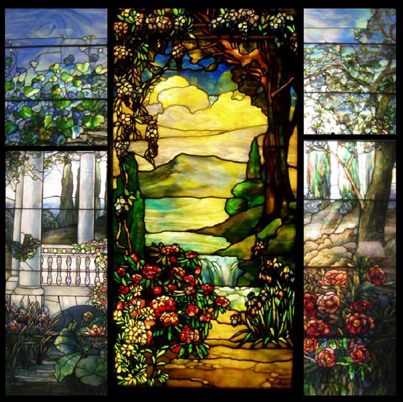 Stained Glass Window Panel