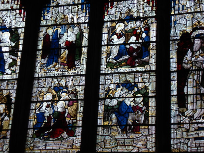 Stained Glass Window Panels — Blue