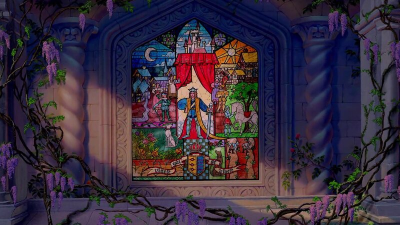 Stained Glass Window — Purple