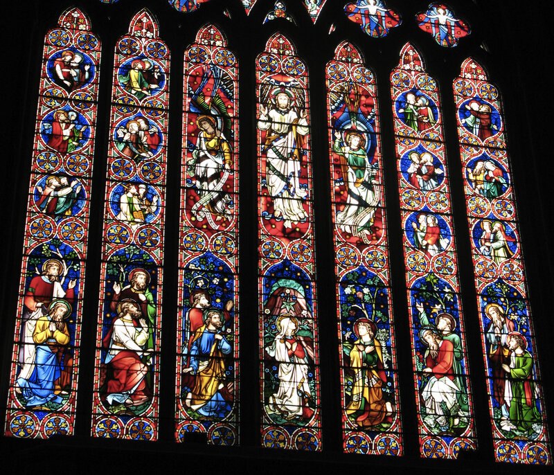 Stained Glass Window — Red