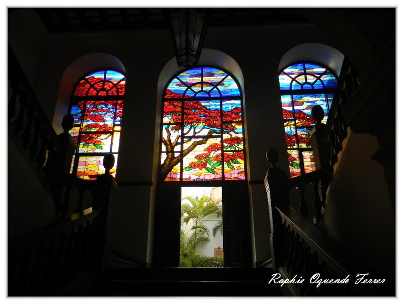 Stained Glass Windows — Blue, Dramatic, Sunset