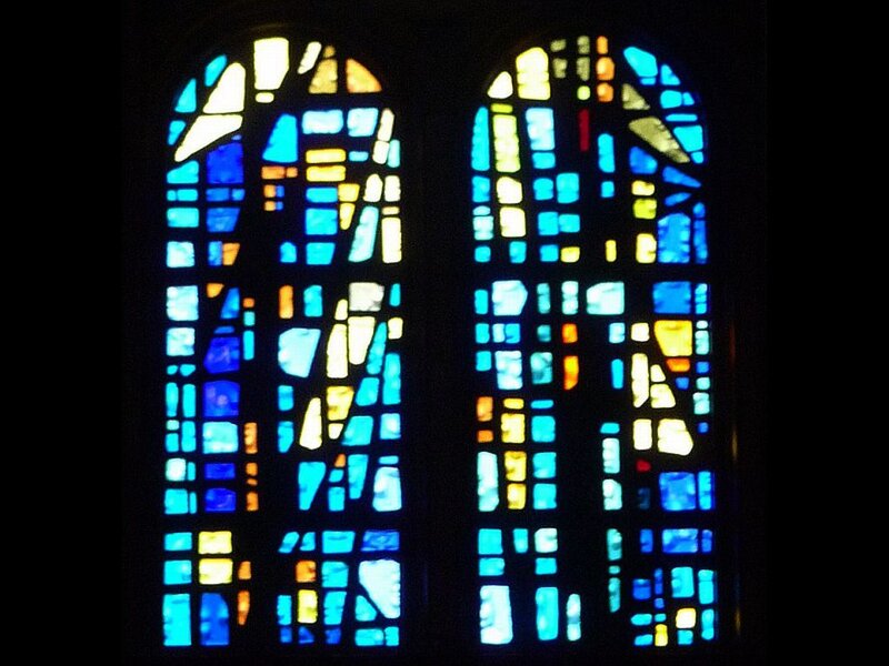 Stained Glass Windows — Blue, Serene