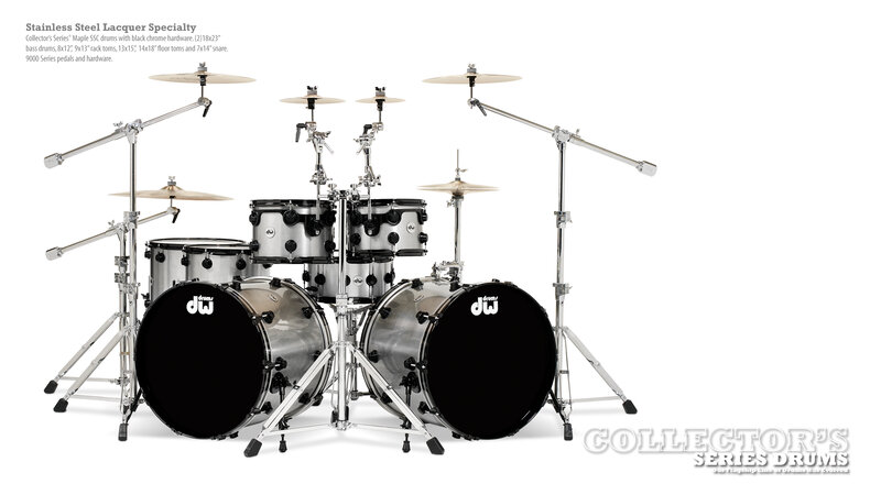 Stainless Steel Lacquer Specialty drum set