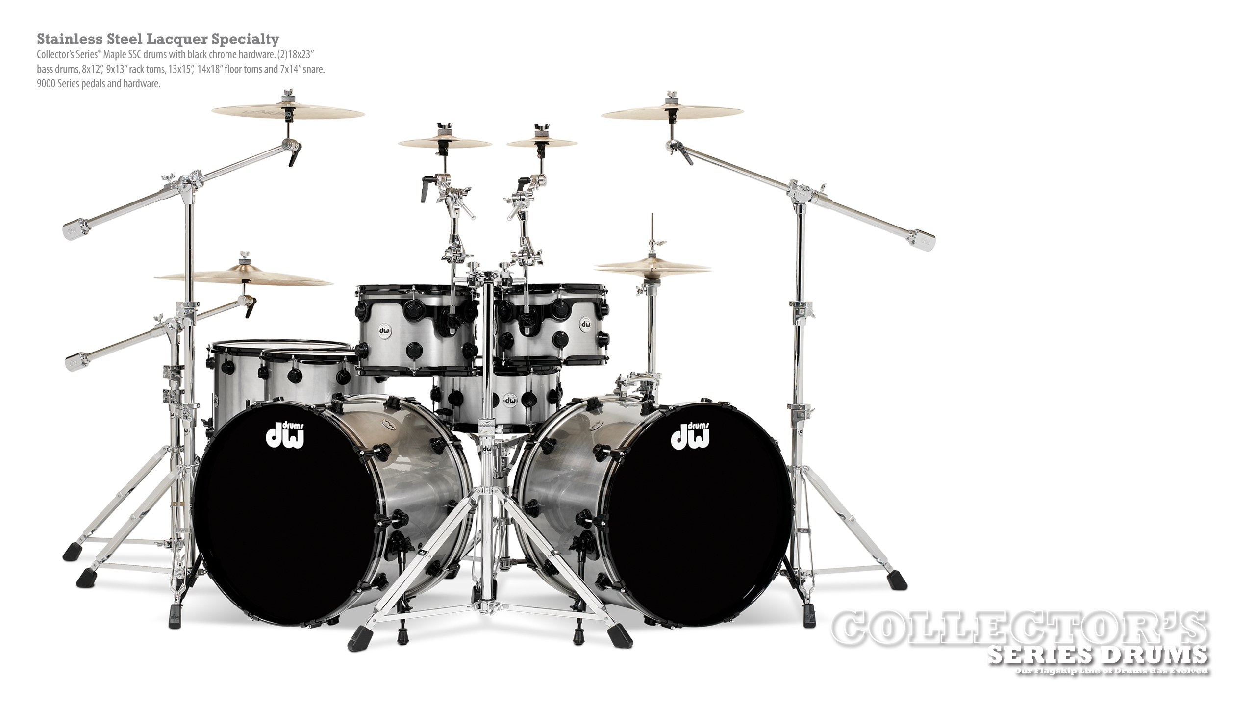 Stainless Steel Lacquer Specialty drum set
