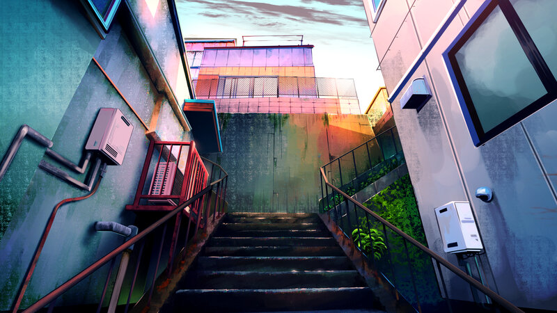 Staircase Between Buildings