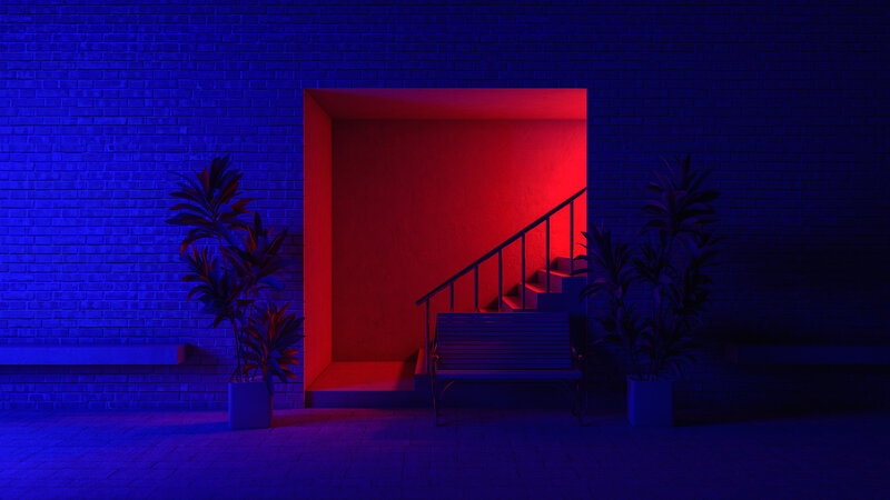 Staircase Entrance with Bench