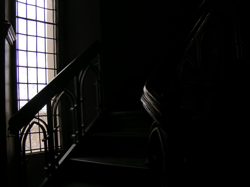 Staircase in dim light