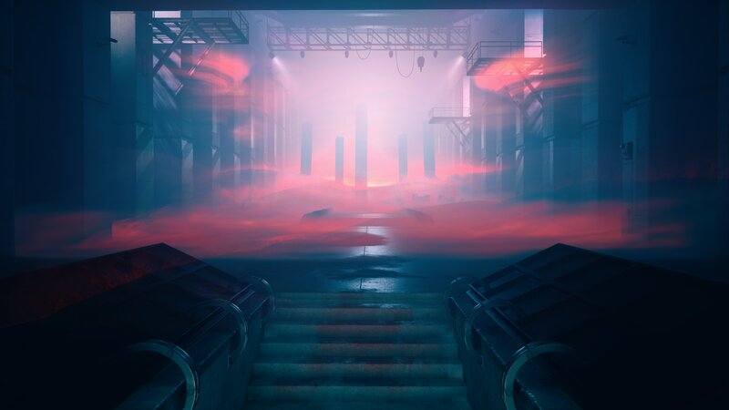 Staircase in Industrial Hall